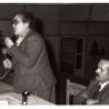1982 Frederic Prieto alcalde i Marta Mata xerrada sobre l'infant i l'aigua